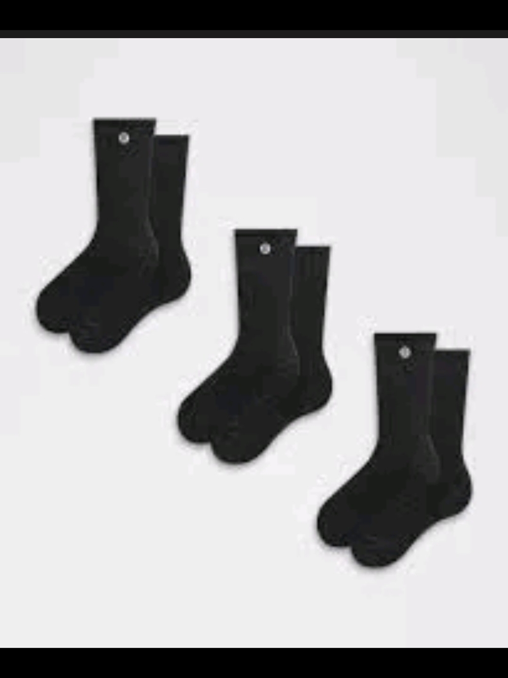 Lululemon Unisex  Crew Socks - 3 Pack